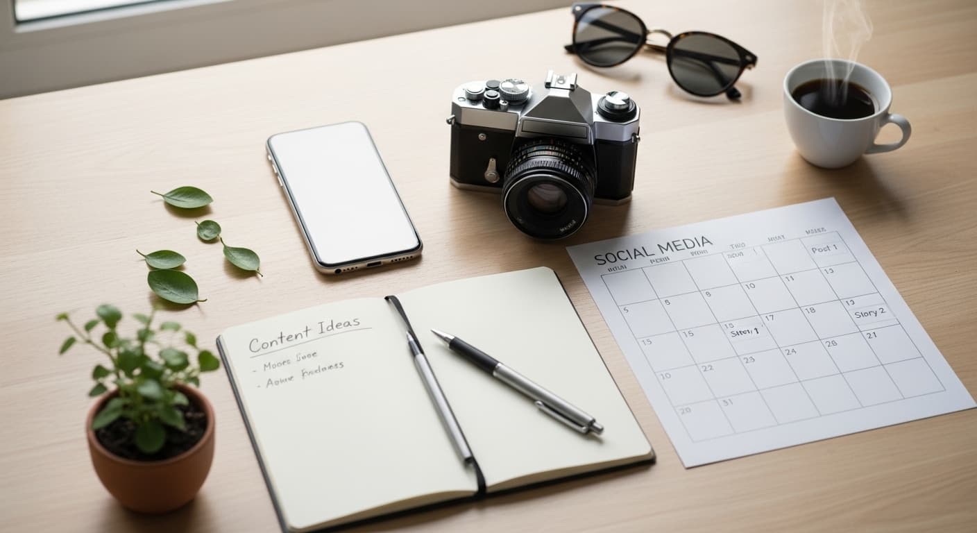 Sosyal medya içerik takvimi ve platform bazlı planlama ekranı