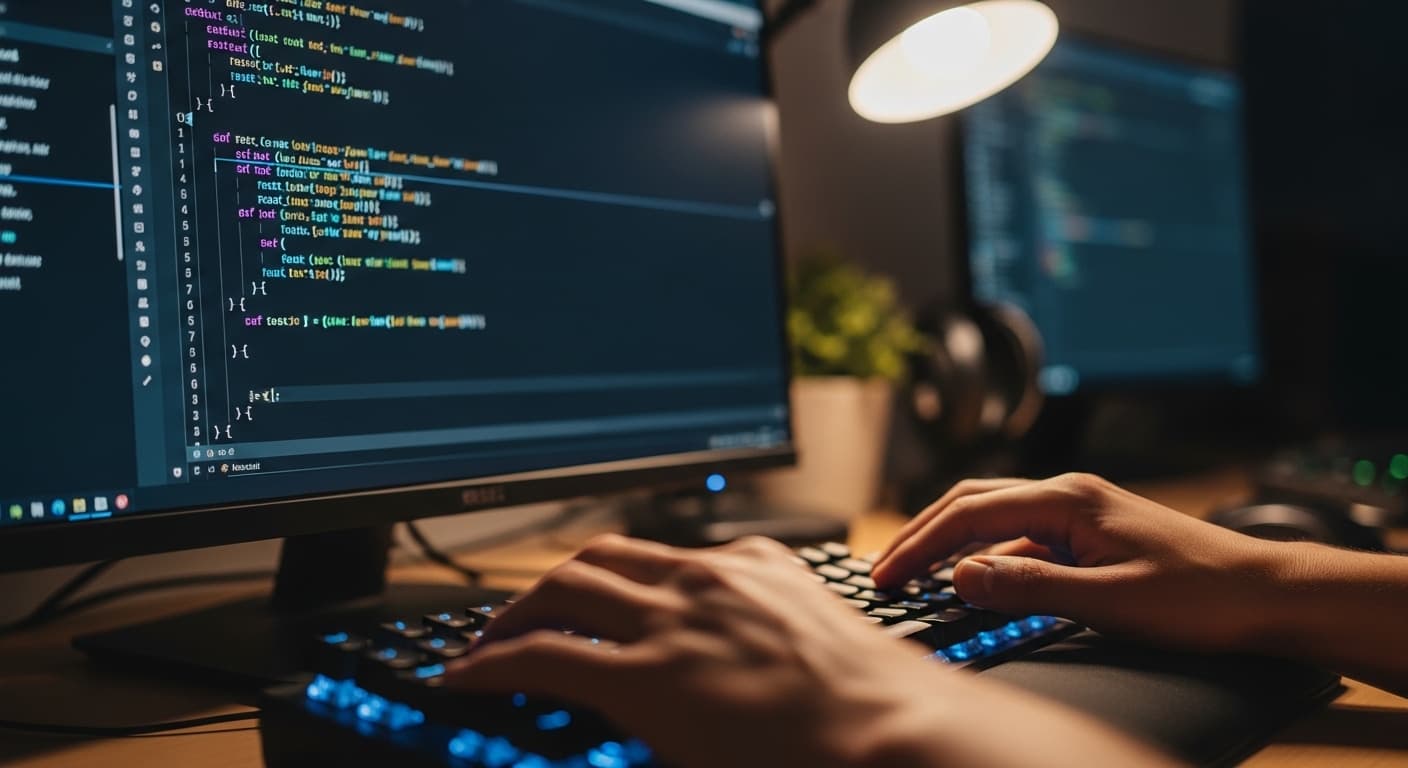 Web tasarım hizmeti sürecini temsil eden masaüstü arayüz tasarım görseli